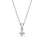 Fehér arany női gyémánt medál – M305FB12