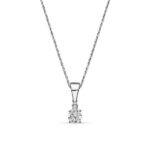 Fehér arany női gyémánt medál – M371FB27