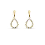 Arany női gyémánt fülbevaló  - F369SB46