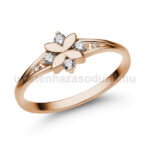 Női rozé arany gyémánt gyűrű - E308RB14