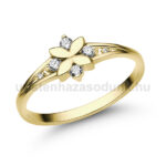 Női arany gyűrű cirkónia kövekkel - E308SC