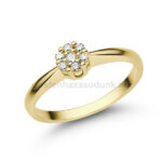 Női arany gyűrű cirkónia kövekkel - E347SC