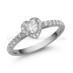 Női fehér arany gyűrű cirkónia kövekkel - E356FC