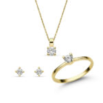 Női arany ékszer szett cirkónia kövekkel - SZETT309SC