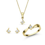 Női arany ékszer szett cirkónia kövekkel - SZETT334SC