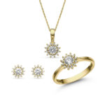 Női arany ékszer szett cirkónia kövekkel - SZETT370SC