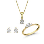 Női arany ékszer szett cirkónia kövekkel - SZETT371SC