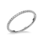 Házassági évfordulós fehér arany gyémánt gyűrű - UH011FB