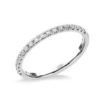 Házassági évfordulós fehér arany gyűrű cirkónia kövekkel - UH8013FC