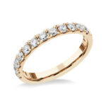 Házassági évfordulós rozé arany gyémánt gyűrű - UH8017RB